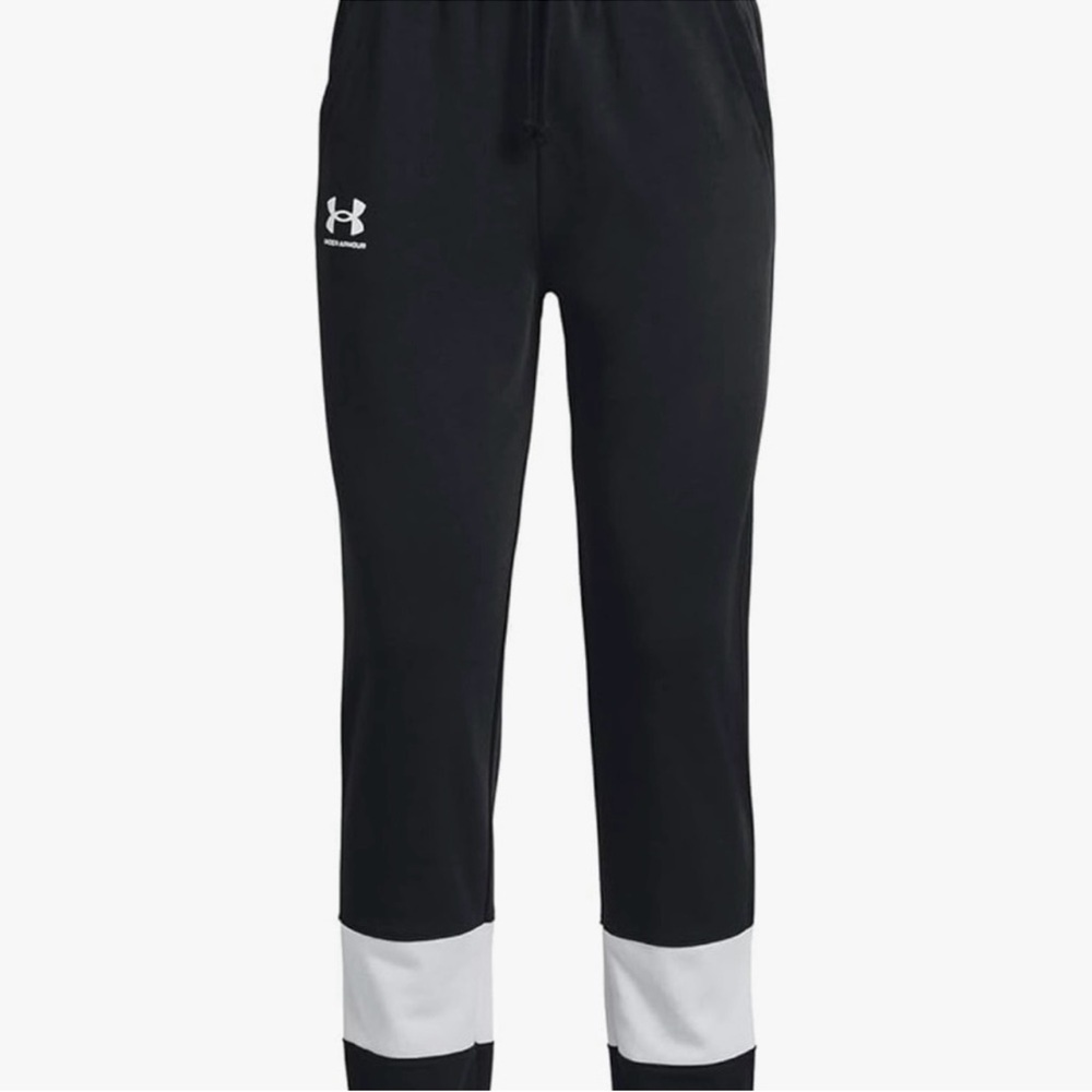 Under Armour Women’s Rival Colorblock Jogger Sweatpants Black/White NWT Small US - Picture 4 of 11